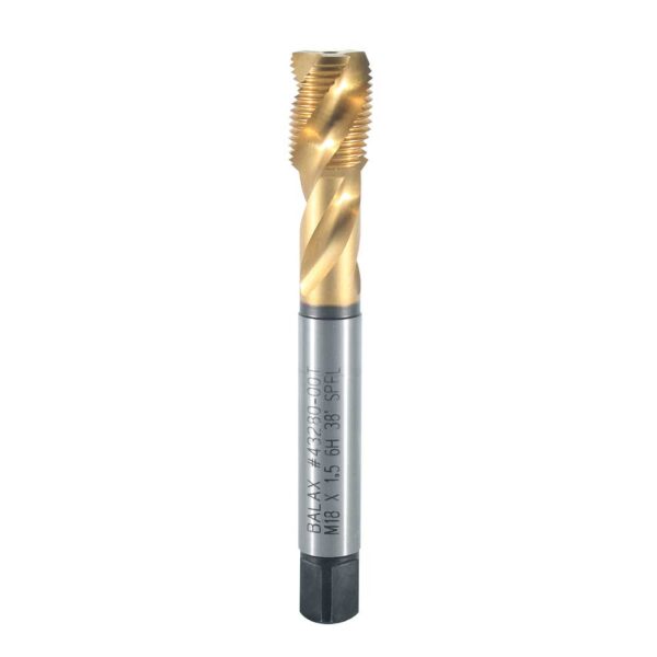 Machuelo Helicoidal Balax Hss M18x1.5 3f D6 Tin