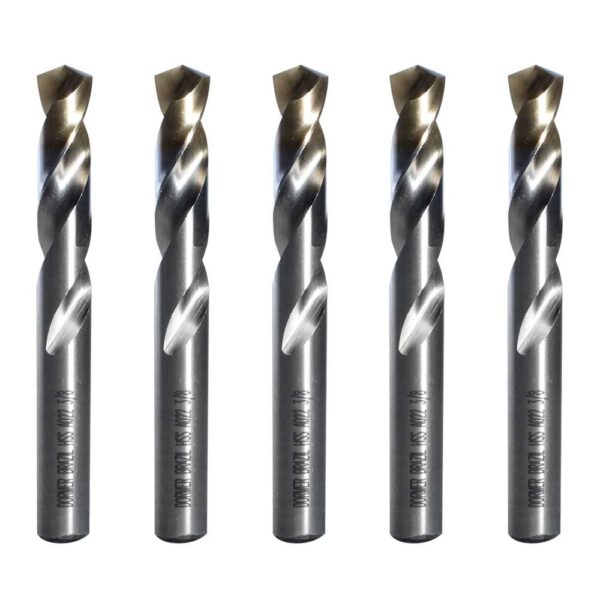 5 Brocas HSS 3/8" 48 mm x 81 mm TiN Dormer