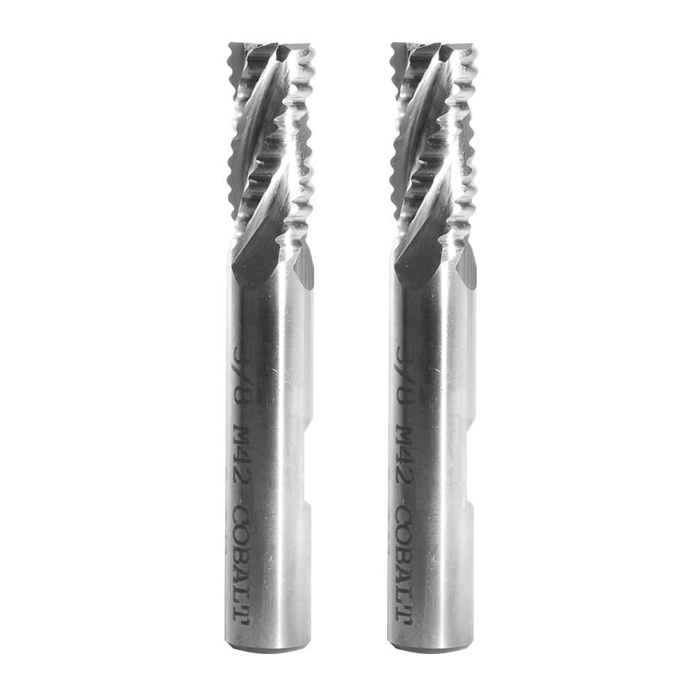 2 Cortadores De Cobalto 3/8X3/8X 2-1/2 4F Rompevirutas TTC