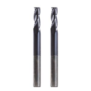 2 Cortadores De Carburo 7/32" x 5/8" x 2-1/2" 3F TiAlN Fullerton