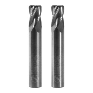 2 Cortadores de Carburo 8 mm x 12 mm x 50 mm R1.0 4F Fullerton